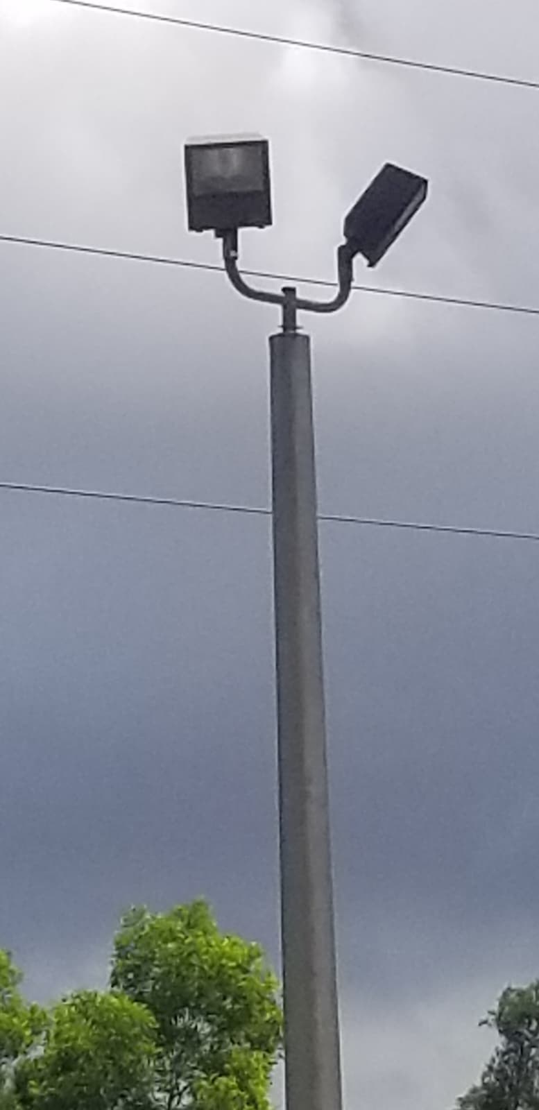 Parking area security lighting