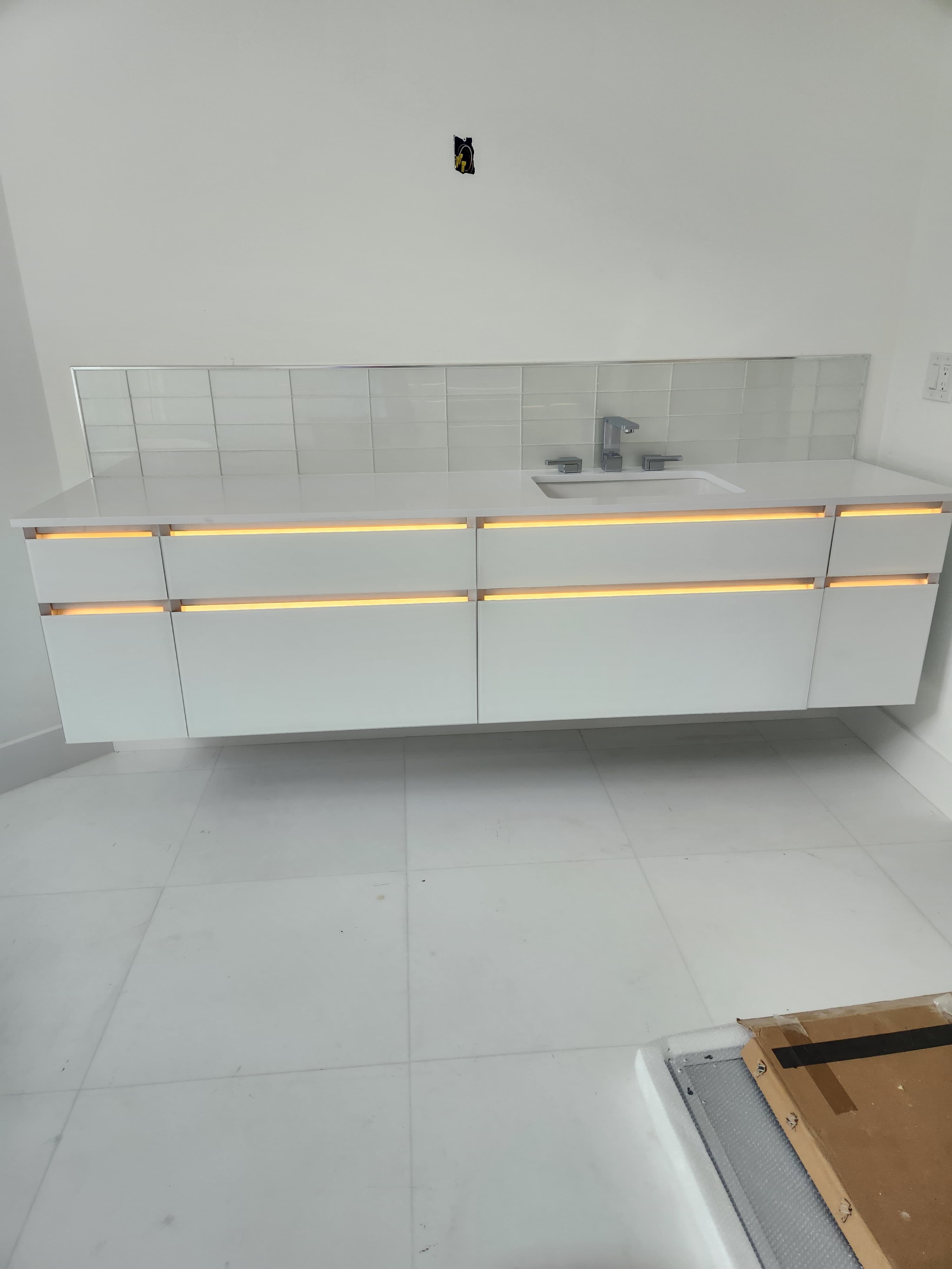 LED vanity under-cabinet lighting